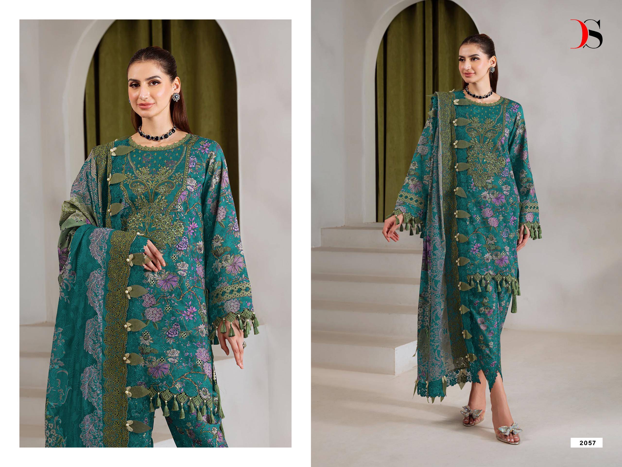 JADE BAAGH-2  by DEEPSY SUITS 2051 To 2058 Series Pakistani Stylish Beautiful Colourful Printed Pure cotton Stitched Dresses At Wholesale Price